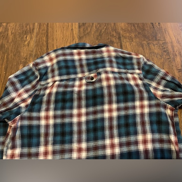 Vans off the walls blue & purple plaid button up shirt - Picture 6 of 6